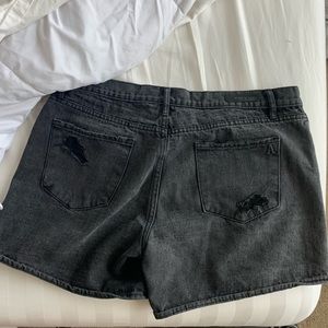 Black Denim shorts